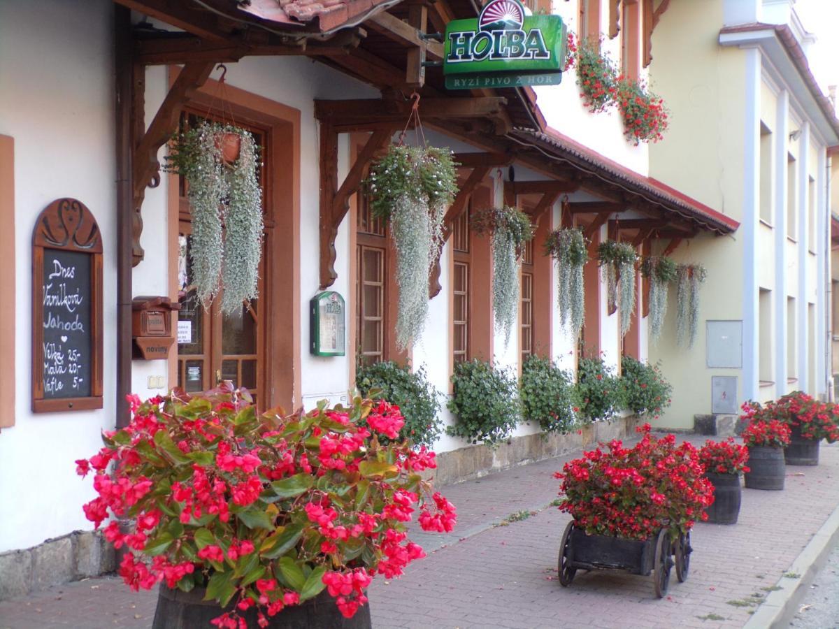 Penzion Restaurace U Helferu Libuň Dış mekan fotoğraf
